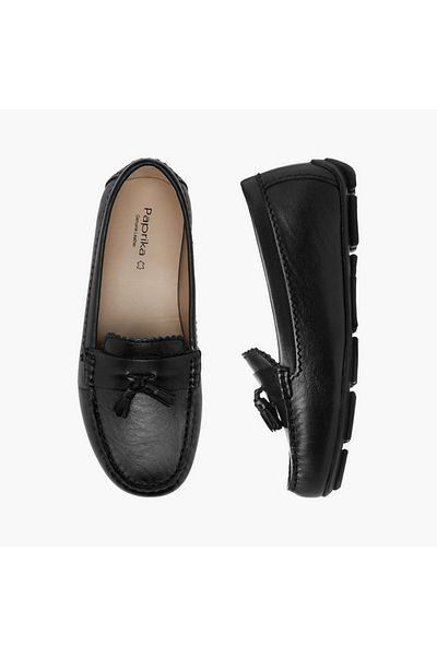 Paprika Tassel Detail Slip-On Loafers