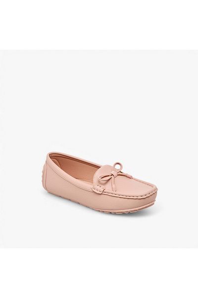 Paprika Bow Accent Slip-On Loafers