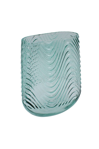 BM GİFT DESİGN Vază decorativă sticlă verde 21x17x13 cm