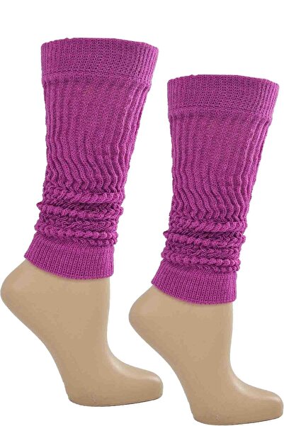 DoDe Flora Flora Young Girl Solid Color Leggings Aerobic Boots Socks Purple