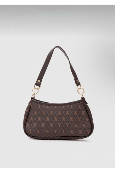 ALTUNAY Farme Monogram Kahverengi Çapraz Çanta
