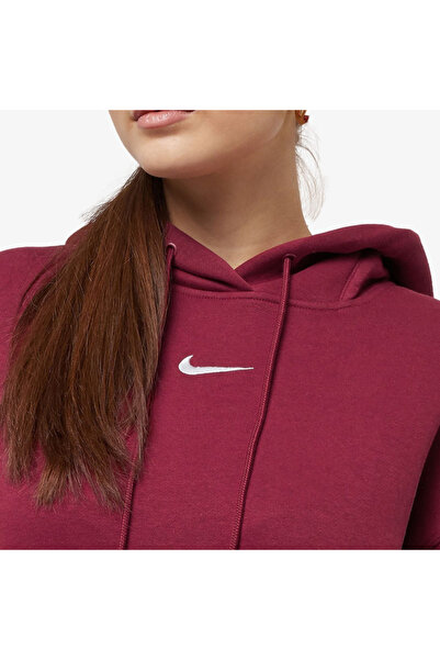 Nike Sportswear Phoenix Fleece Oversize Bordo Spor Sweatshirt