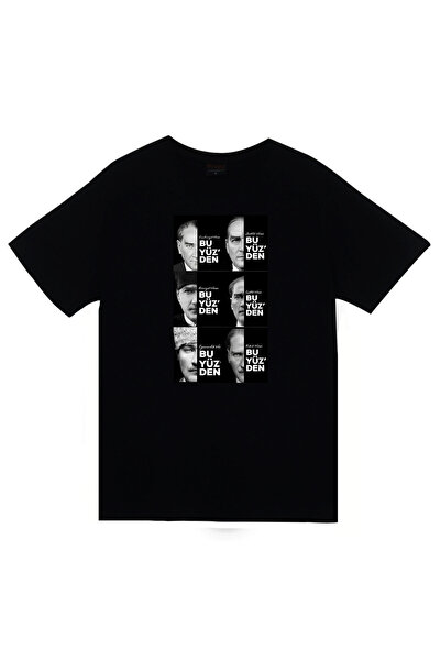 fame-stoned Gazi Mustafa Kemal Ataturk Štampano Unisex 100% pamuk T-shirt