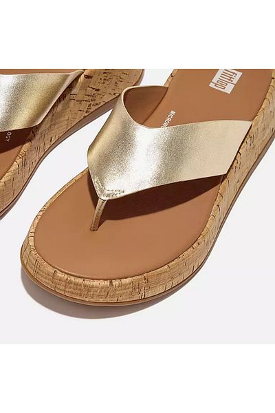 Fitflop Γυναικείες σαγιονάρες Fmode Flatform Fitflop χρυσές