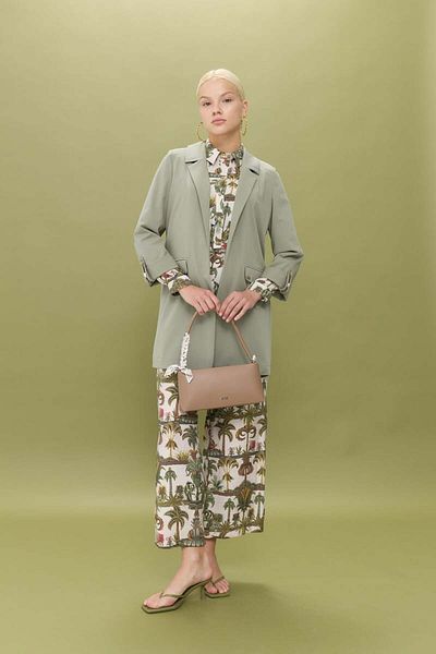 Kayra 251Ck3055Nh.1)Nihan Handle Adjustable Uncovered Jacket Çağla