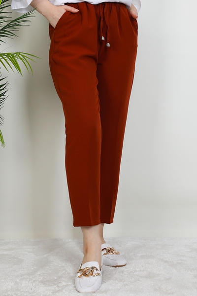 Giza Giyim Elastic Waist Trousers Tile