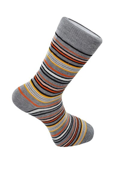 DoDe Flora Men's Cotton Seamless Thin Striped Colorful Comfortable Casual Special Series 3-Piece Socks