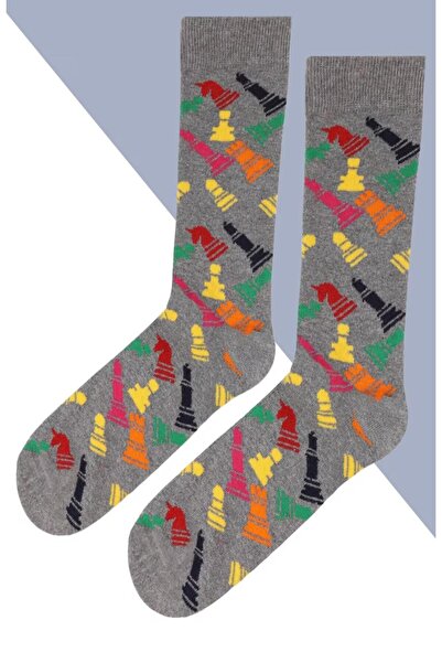 Flora Κάλτσες με σχέδια σκακιού Ανδρικές μακριές κάλτσες Clb