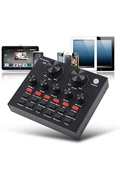 COOYA Professional Intelligent Volume Adjustable Audio Mixer Live Sound Card