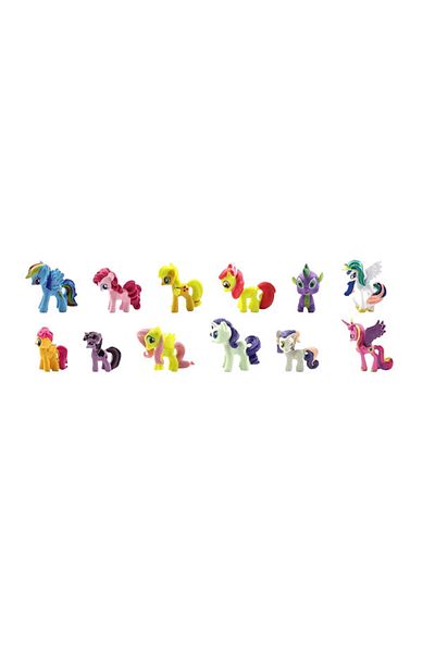 Smileh Set of 12 Cake Decorations, Plastic, Multicolor, 4-5 Cm