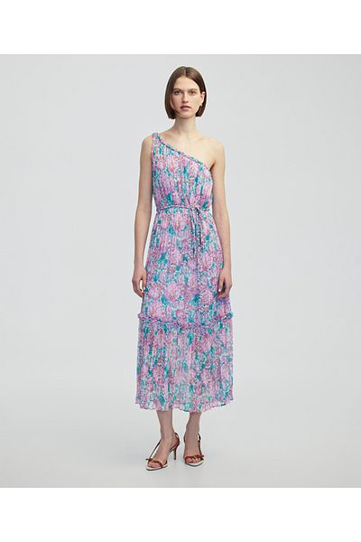 İpekyol Asymmetric Sleeve Chiffon Dress