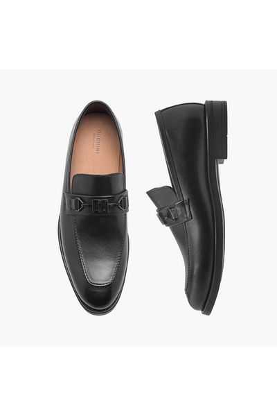 Duchini Duchini Men's Buckle Detail Slip-On Shoes