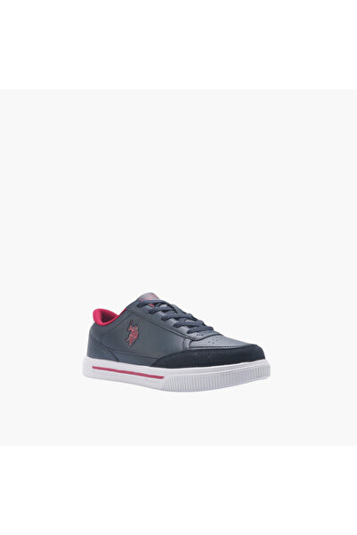 U.S. Polo Assn. حذاء رياضي برباط مزين بشعار U.S. Polo Assn