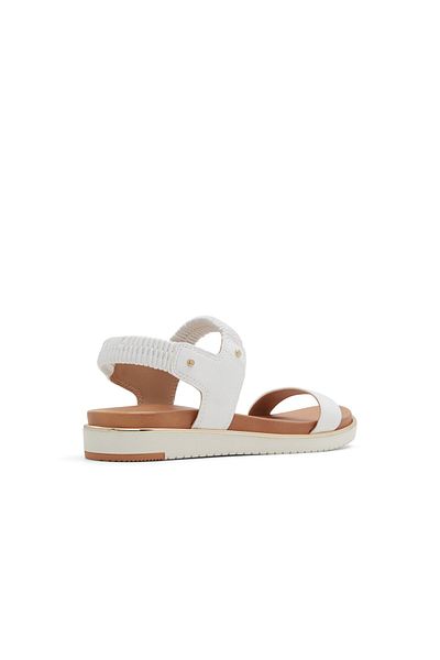 Call it Spring White Rainia Flat Sandals For Women