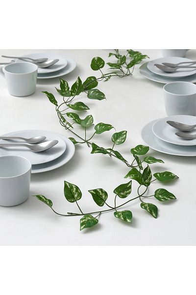 IKEA Τεχνητή γιρλάντα SMYCKA, πράσινη, 1,5 m, εσωτερική/εξωτερική