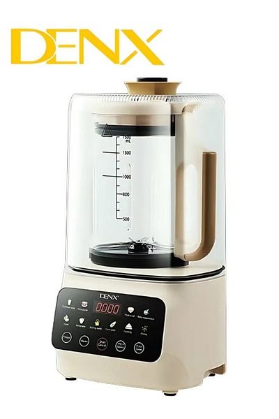 Denx خلاط طعام ذكي، قوة 600 واط، سعة 1.5 لتر، يعمل باللمس، خلاط هادئ للعصائر، DX2072