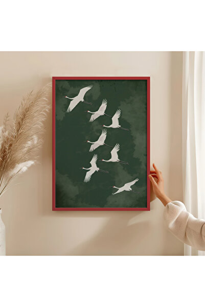 HOMEPACK Tekli Ahşap Çerçeveli Tablo Tek Parça Poster Tablo TK/1396