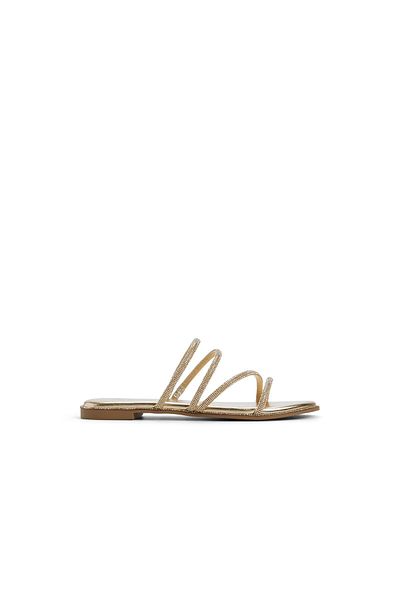 Call it Spring Gold Vamika Flat Sandals For Women