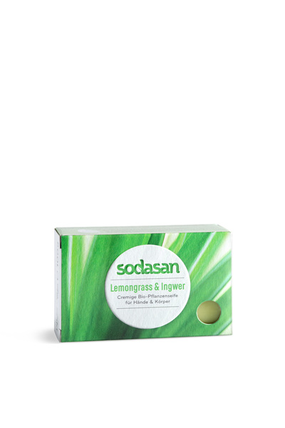 Sodasan Katı El ve Vücut Yıkama Sabunu - Limon Otu & Zencefil – 100 gr