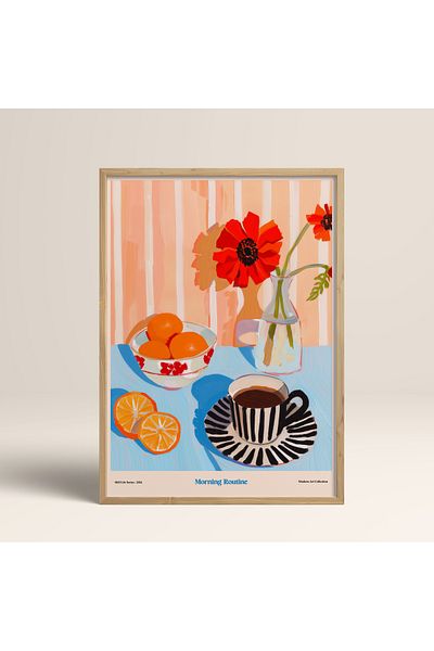 HOMEPACK Единична картина в дървена рамка, единичен плакат, картина TK/1413