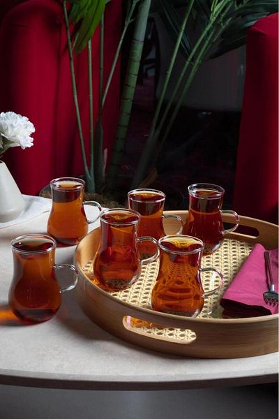 HOMENIVA Borosilicate 6-Pack Tea Cup 200 ml