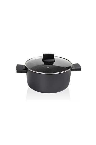 Zilan Hrnec ZLN0850 Černý s mramorovou vložkou, 5 vrstev, 26 cm, 5,7 l