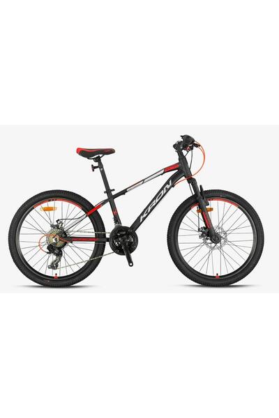 Kron XC 75 24 Jant 13 Kadro MD 21 Vites Çocuk Dağ Bisikleti Siyah Gri Kırmızı