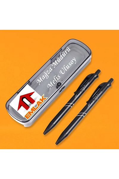 Çılgıntrend Logo Design Boxed Ballpoint and Nib Pencil Set Special for Corporate Companies