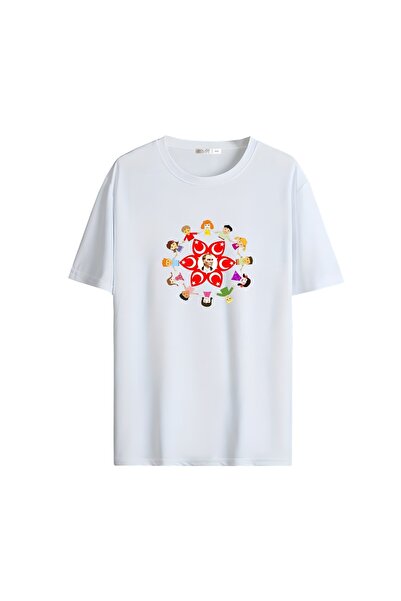 Gölge Store Red White Homeland Love Flag and Atatürk Printed Oversize Unisex ...
