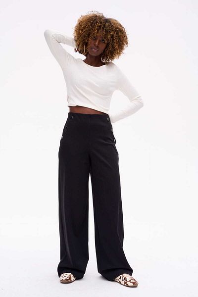 Blue Shadow Women's Trousers Endorfina Black