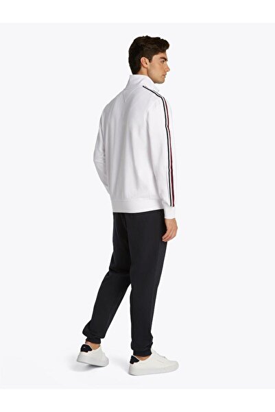 Tommy Hilfiger Erkek GLOBAL STRIPE STAND COLLAR Sweatshirts