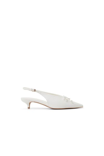Aldo White Reinaa Heeled Shoes For Womens