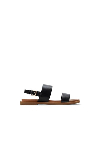 Call it Spring Black Tiya Flat Sandals For Women