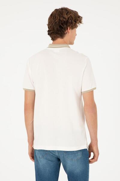 U.S. Polo Assn. Pánské tričko Ecru TEKSPOR182677.1