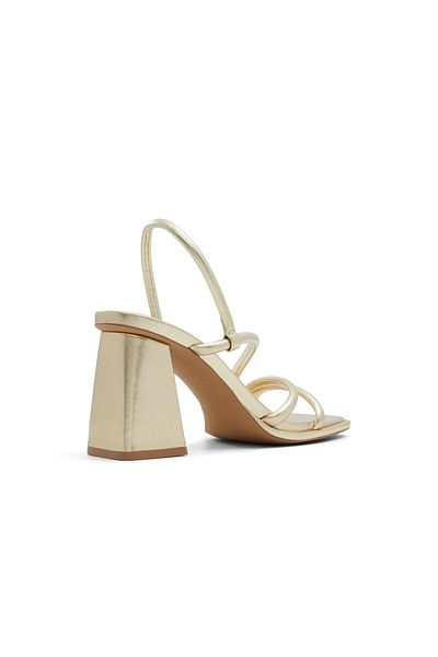 Call it Spring Gold Luxe Heeled Sandals For Women