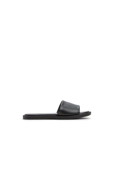 Call it Spring Black Kawai Flat Sandals For Women