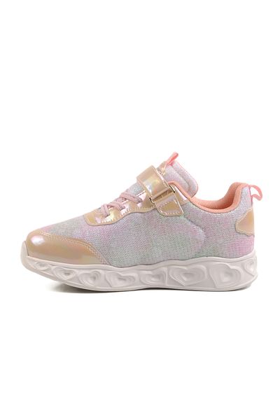 WALKWAY Beige Velcro Girls' Sports Shoes