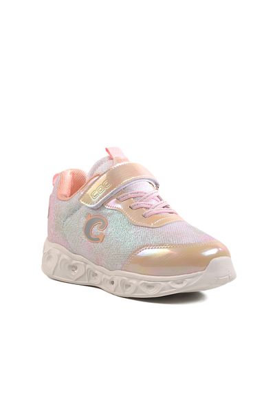 WALKWAY Beige Velcro Girls' Sports Shoes