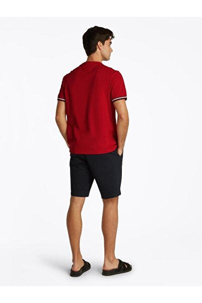 Tommy Hilfiger Men's Global Stripe Cuff Tee T-Shirt
