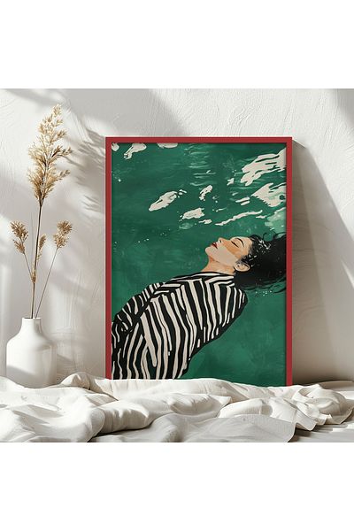 HOMEPACK Single Wooden Framed Painting One Piece Poster Painting Tk/1398