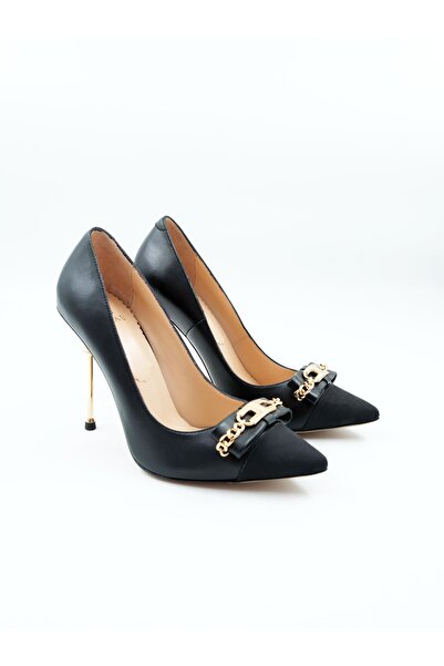 Tenau Ženske cipele na petu od prave kože