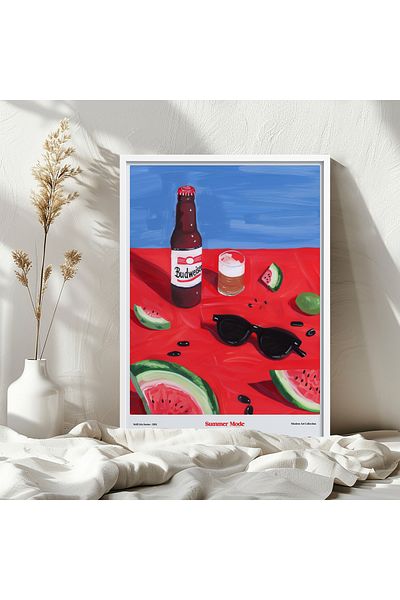 HOMEPACK Single Wooden Framed Painting One Piece Poster Painting Tk/1412