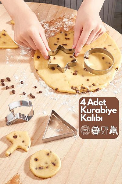 HOMENIVA Round Triangle and Umbrella Star Cookie Set - Gamer