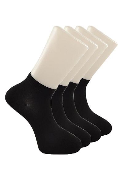 Dündar Men's 4-Piece Plus Seamless Scented Combed Cotton Booties