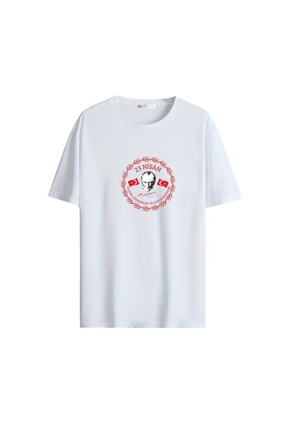 Gölge Store Crveno-bela majica sa zastavom i Ataturkom, velika unisex majica ...