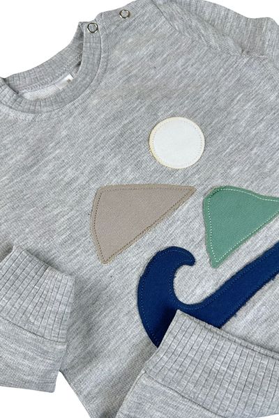 difa kids Girl Boy Baby Unisex Geometric Embroidery Design Seasonal Bottom Top Set