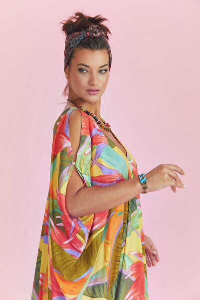 Los banditos Ethnic Patterned Backless Bohemian Summer Dress