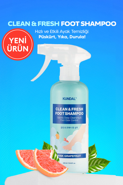 Kundal Arındırıcı Ayak Bakım Şampuanı KUNDAL Clean &Fresh Foot Shampoo 400ml ...