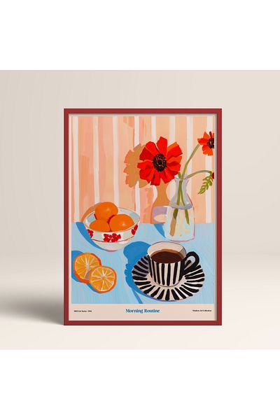 HOMEPACK Single Wooden Framed Painting One Piece Poster Painting Tk/1413