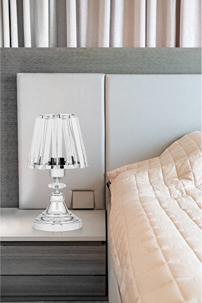 EvLight Silver Lampshade with Crystal Stone